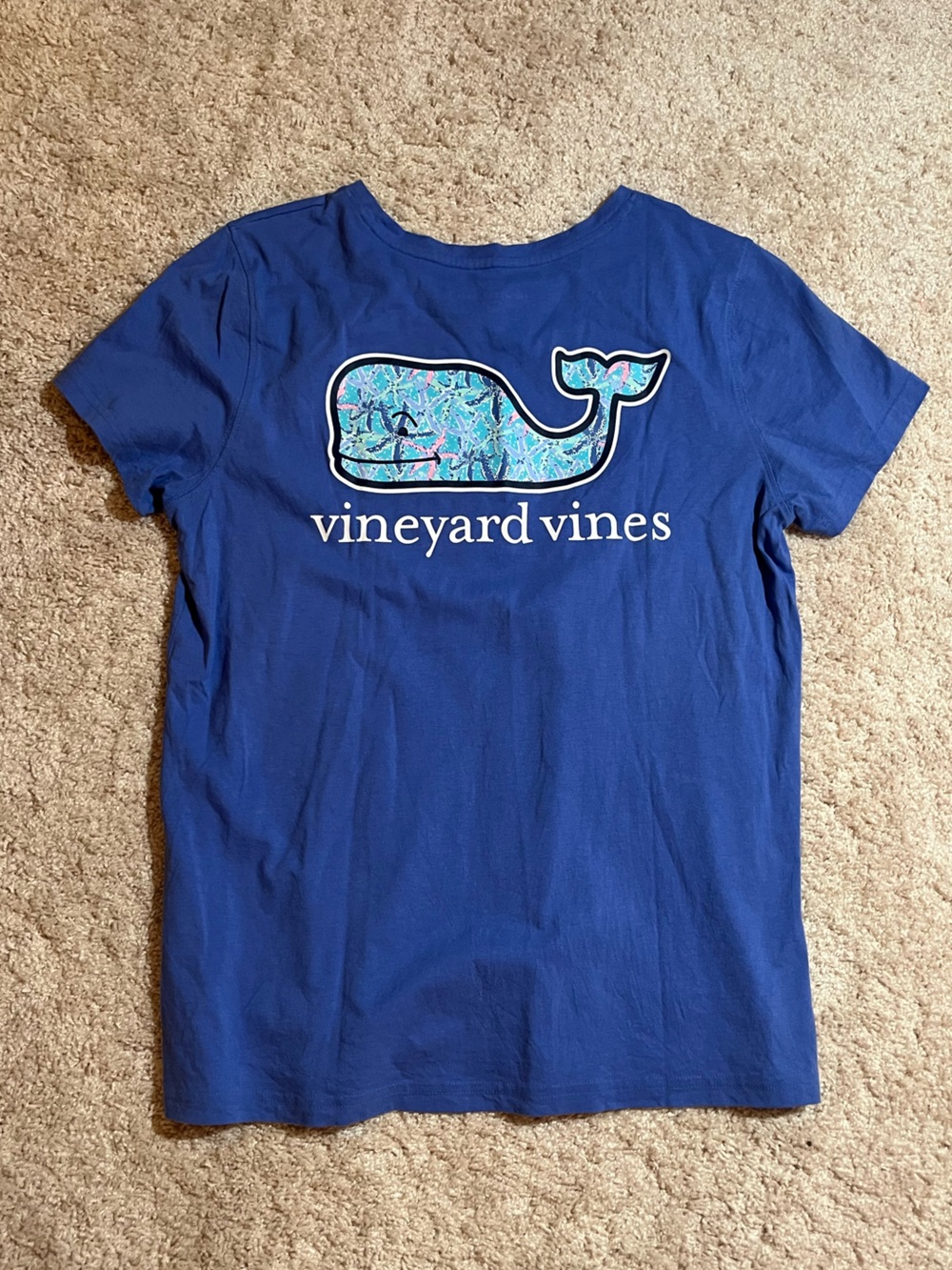 Vineyard Vines Blue Whale Logo Tee